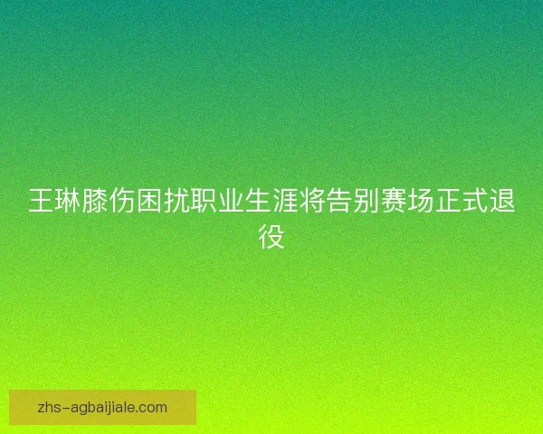 王琳膝伤困扰职业生涯将告别赛场正式退役 王琳膝伤困扰职业生涯将告别赛场正式退役